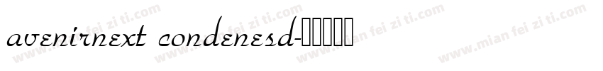 avenirnext condenesd字体转换